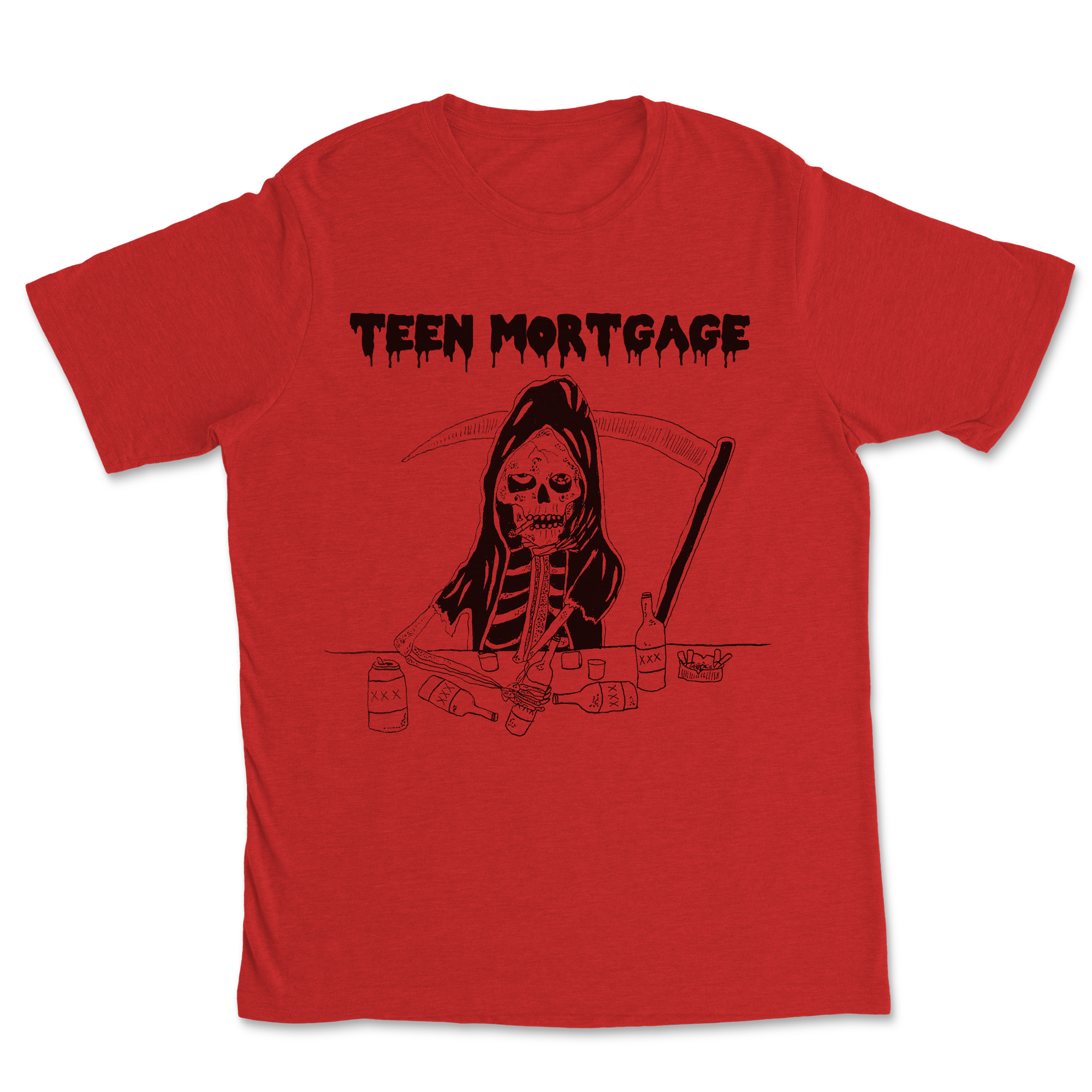 Teen Mortgage Reaper Shirt Red