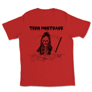 Teen Mortgage Reaper Shirt Red