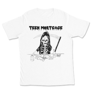 Teen Mortgage Reaper Shirt White